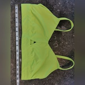 Fabletics sports bra neon yellow XL